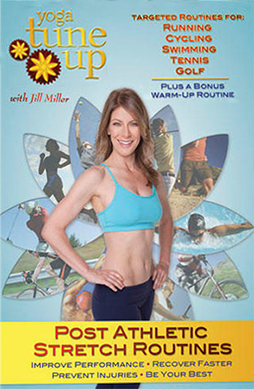 DVD cover featuring "Tune Up Stretch Routines," showcasing various stretching exercises for improved flexibility and relaxation.