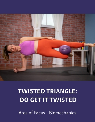 A twisted triangle shape, visually intriguing, with the phrase "do get it twisted" creatively integrated into the design.