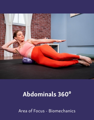 "Abdominals 360," featuring a dynamic design focused on core strength and fitness.