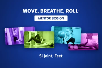 Exercise targeting the SI joint and feet for better mobility and strength.