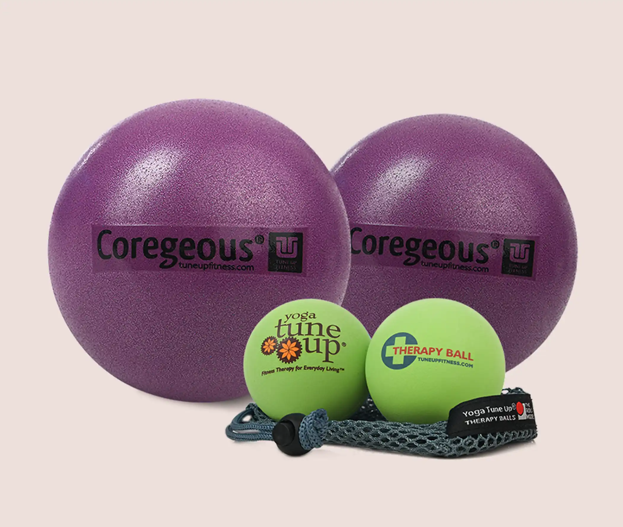 BBB Decompression Trio Tune Up Fitness BBB Decompression Trio featuring Coregeous balls and therapy balls with carry tote for spinal decompression, core support, and self-massage.