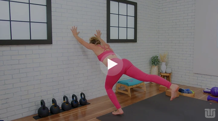 Wall Deadlift To Knee Drive